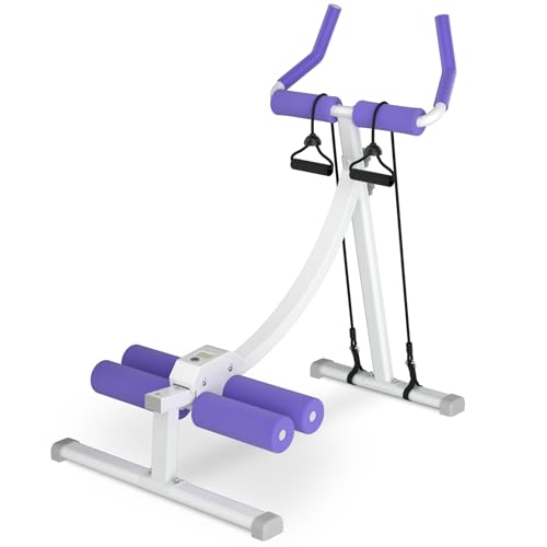 Ab Trainer Machine for Abs Workout at Home Gym, Knee Protection, Abdominal Trainer for Stomach...