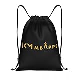 HFDGFJKKL Mochila KM Soccer Mbappes Cordón para Compras Yoga s Hombres Mujeres Fútbol Deportes Gimnasio Sackpack Regalos de Halloween y Navidad