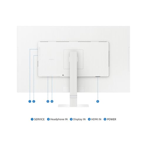 Image of Samsung 32-in S70D 4K HDR LED Computer Monitor - LS32D701EANXZA - White