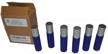 New Elegant Frosted Glass Roller Bottles With Stainless Steel Roller Ball & Brushed Aluminum Cap 10 Ml For Perfume - Lip Balm - Aromatherapy - Essential Oils - Deodorant (6) #TOP5
