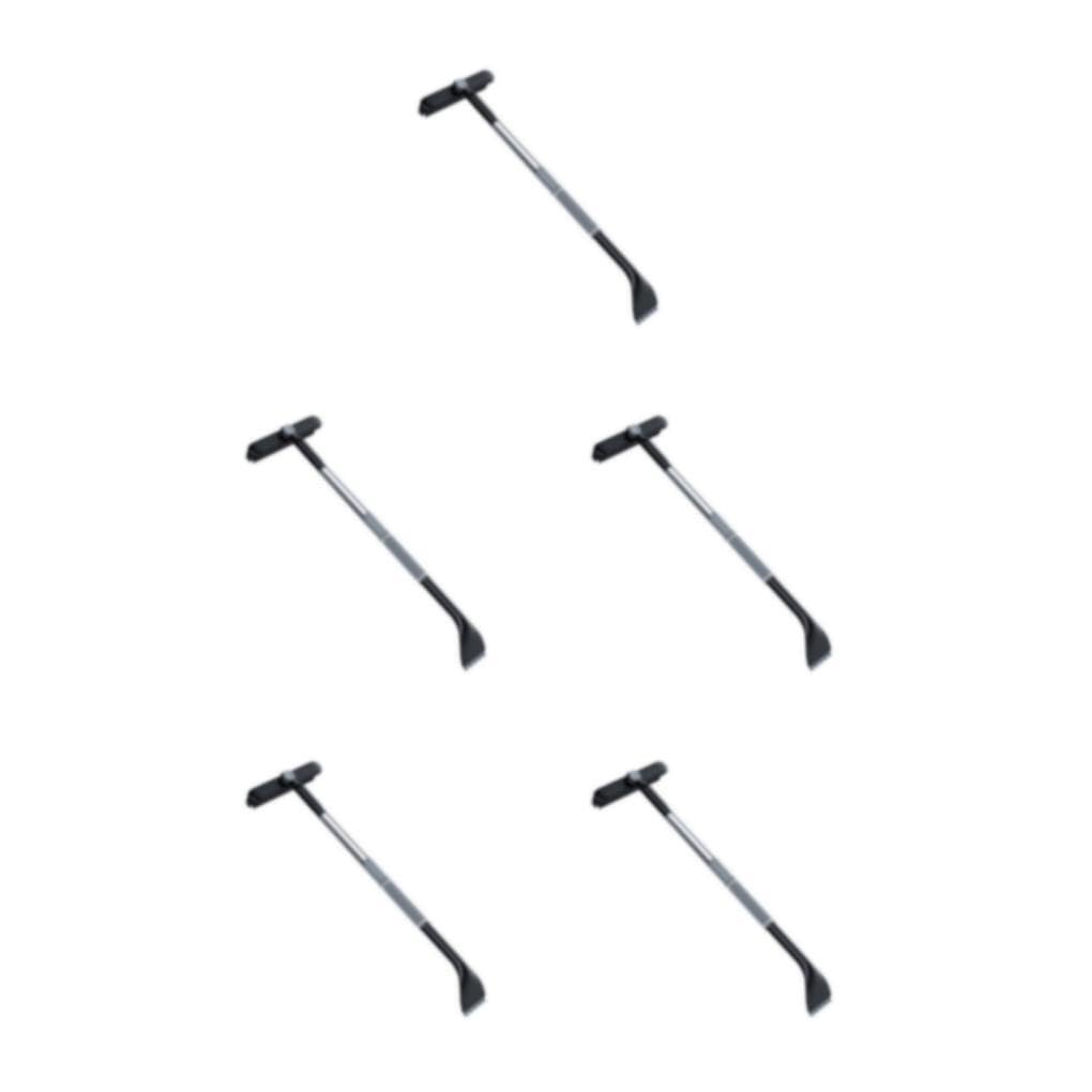 5 Set di Prestone Sghiacciatore per parabrezza Soluzione potente per le mattine gelide Raschietto per neve efficiente con spazzola allungabile Facile Grigio (