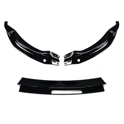 Becquet avant luxe BMW M3 M4 F80 F82 F83 finition noire laquée brillante