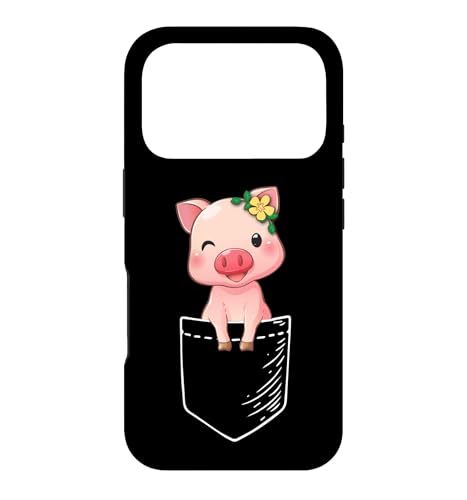 Funny Womens Kids Girls Pocket Pig Cute Show Pig Lover �X�}�z�P�[�X iPhone 17 Pro �p