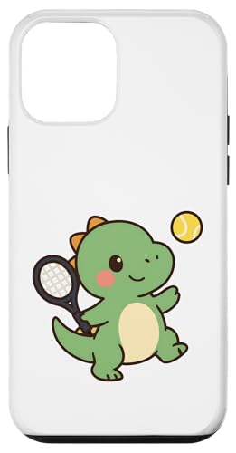テニス ディノ サーブ.かわいい カワイイ 恐竜 スポーツ スマホケース iPhone 12 mini 用
