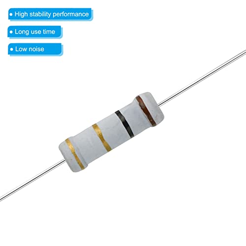 Patikil 2Watt 0.1-750 Ohm Carbon Film Resistor, 150 Pcs 30 Values Resistors Assortment Kit 5% Tolerance For Diy Projects And Experiments #TOP3