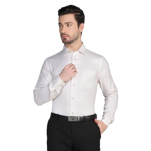 Image of Blackberrys Men's Cotton Checks Regular Fit Formal Shirts
