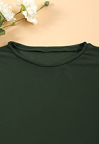 Kisscynest Women's 3 Pieces Swimsuit with Long Sleeve Mesh Shirt Coverup4