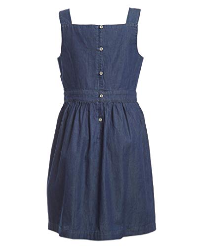 Calvin Klein Girls' Sleevless Denim Dress, Origami Chambray, M8/10