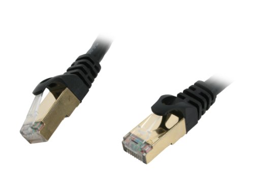 Rosewill 1-Feet Cat 7 Shielded Twisted Pair Networking Cable - Black (RCW-1-CAT7-BK)