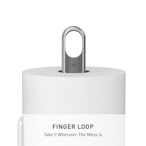 simplehuman Standing Paper Towel Holder with Spray Pump, Brushed Stainless Steel