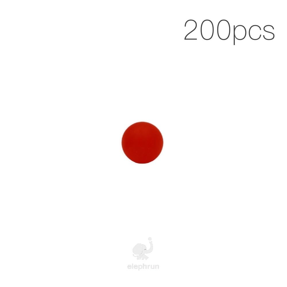 10mm Polypropylene (PP) Solid Plastic Bearing Balls Custom Made in Color (10mm, Red, 200)