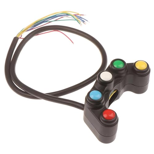 Interrupteur de klaxon de moto universel et commande de guidon 22mm