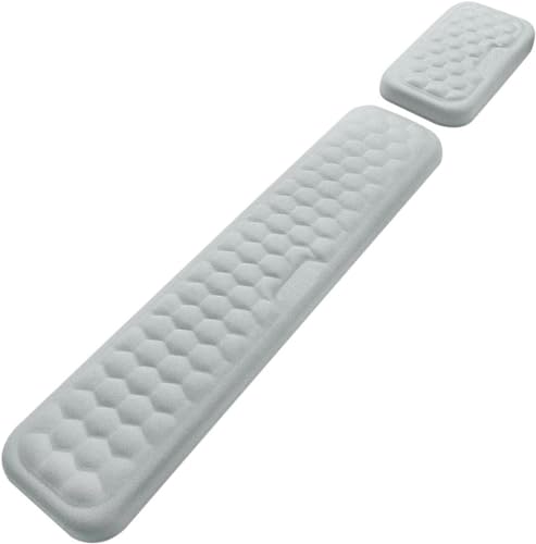 Image of HOFASON Computer Wrist Support, Memory Foam Keyboard Wrist Rest Support, Wrist Rest Support for Computer,Laptop, Gaming and Office, Keyboard and Mouse Wrist Rest Pad Support for Office, Gaming, Typing