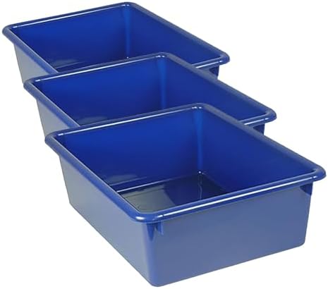 Romanoff Double Stowaway Tray Only, Blue (Pack of 3) image 3
