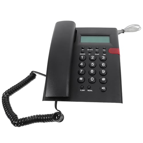 Beavorty Teléfono Fijo para Personas Mayores Cable y Teclas Grandes Teléfono de Casa y Oficina Fácil Uso para Comunicación Diaria Dispositivo Reutilizable para Adultos