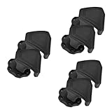 Happyyami 3 Pares Accesorios para Cascos De Futbol Abrazaderas para Visera De Fútbol Cierre De Visera del Casco Clips De Visera De Fútbol Abrazaderas De Visera El Plastico Black