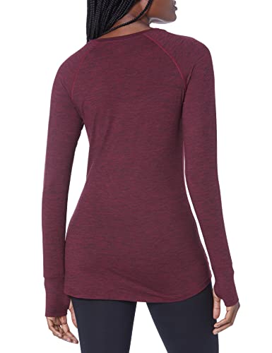 Image of Amazon Essentials Womens Brushed Tech Stretch Long-Sleeve Crewneck Shirt (Available in Plus Size)