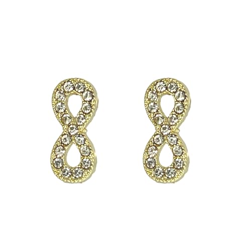 Boucles d'oreilles galaxie en acier doré, le bijou strass idéal au quotidien