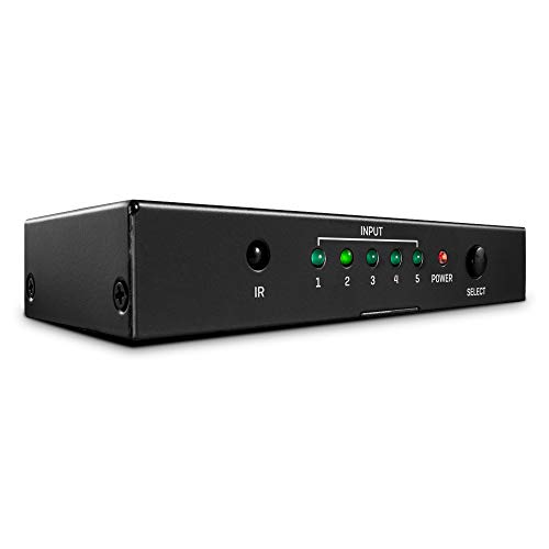 Switch HDMI 5 ports 18G boitier de commutation selecteur multiport pour repartiteur ecran