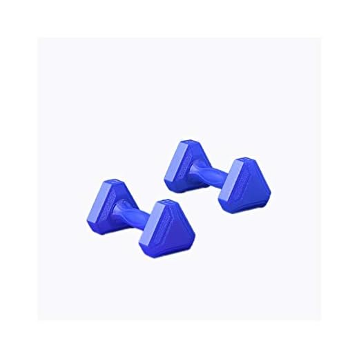 Hantlar Triangle hantel, inkapsling hantel ett par All-Purpose hantlar för Fitness Yoga Nybörjare Workout träningsgåva (Color : 4LBX2(one pair) blue)