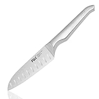 Furi Pro Asian Utility Knife 12cm (4.5in), the eastern answer to the western style paring knife, deeper stainless steel blade for larger cuts, reverse-wedge handle for a safer grip, 25-year guarantee