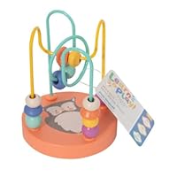 YöL Wooden Mini Bead Maze Toy – Learn & Play Classic Educational Activity for Toddlers, 12cm x 9cm, Hand-Eye Coordination, Motor Skills Development, Bright Colours, Ages 36 Months+