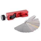 Zündspaltwerkzeug mit 32 Klingen, Stahl-Fühlerlehre für 10 mm, 12 mm, 14 mm, 16 mm Zündkerzen, Automobilwartung und Tuning