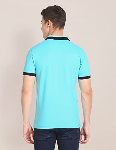 Image of U.S. POLO ASSN. Solid Slim Fit Polo T Shirts for Men - 100% Cotton, Half Sleeves Mens Tshirt