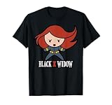 Marvel Avengers Black Widow Cute Kawaii Logo Stance T-Shirt