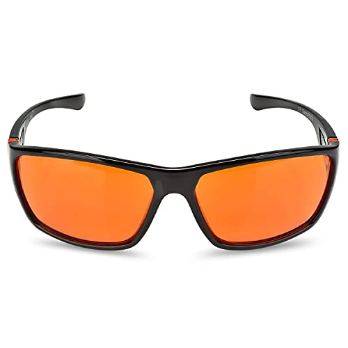 99.9% Blue Blocking Amber Glasses for Sleep - Special Orange Tinted Glasses Help You Sleep & Relax Your Eyes