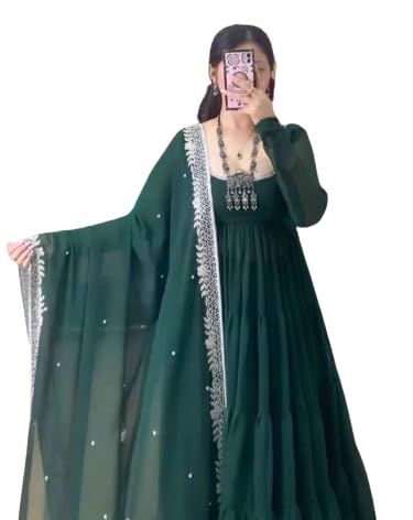 Image of Fashion Basket Georgette Anarkali Dress for Women