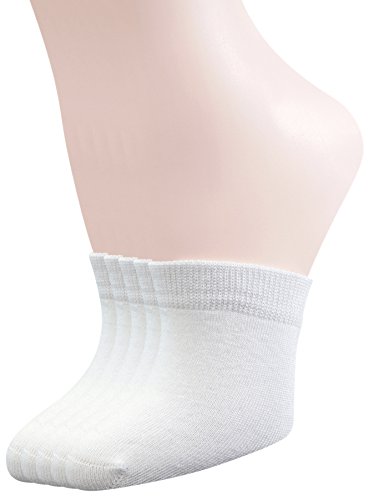 Yomandamor Womens 5 Pairs Toe Topper Liner Socks Half Socks with Seamless Toe
