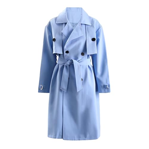 Trench classique drapé haut de gamme à ceinture souple pour silhouette fluide