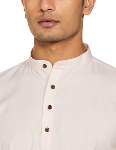 Image of Luxrio Kurta for Men Cotton Blend Short Solid Slim Fit