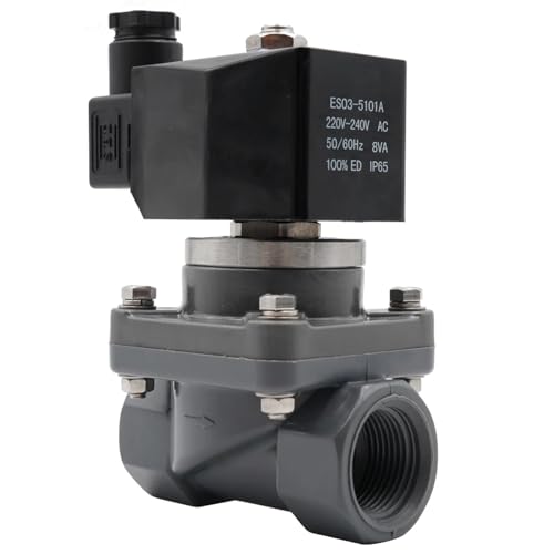Électrovanne électrique UPVC 1 pouce NPT AC 110V normalement fermée - 2