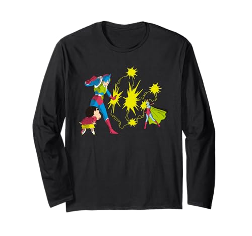 【映画】クレヨンしんちゃん アクション仮面VSハイグレ魔王 コミックタッチ カラー 長袖Tシャツ