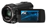 atFoliX Schutzfolie kompatibel mit Panasonic HC-V777 Folie, ultraklare FX Displayschutzfolie (3X)