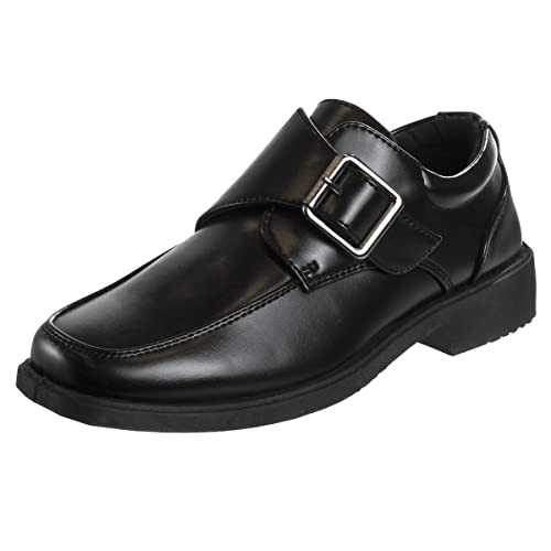Josmo Boys Dress Shoes - Classic Lace-Up Oxford Casual Dress Formal Shoes- Black (Size 12 Little Kid) #TOP18