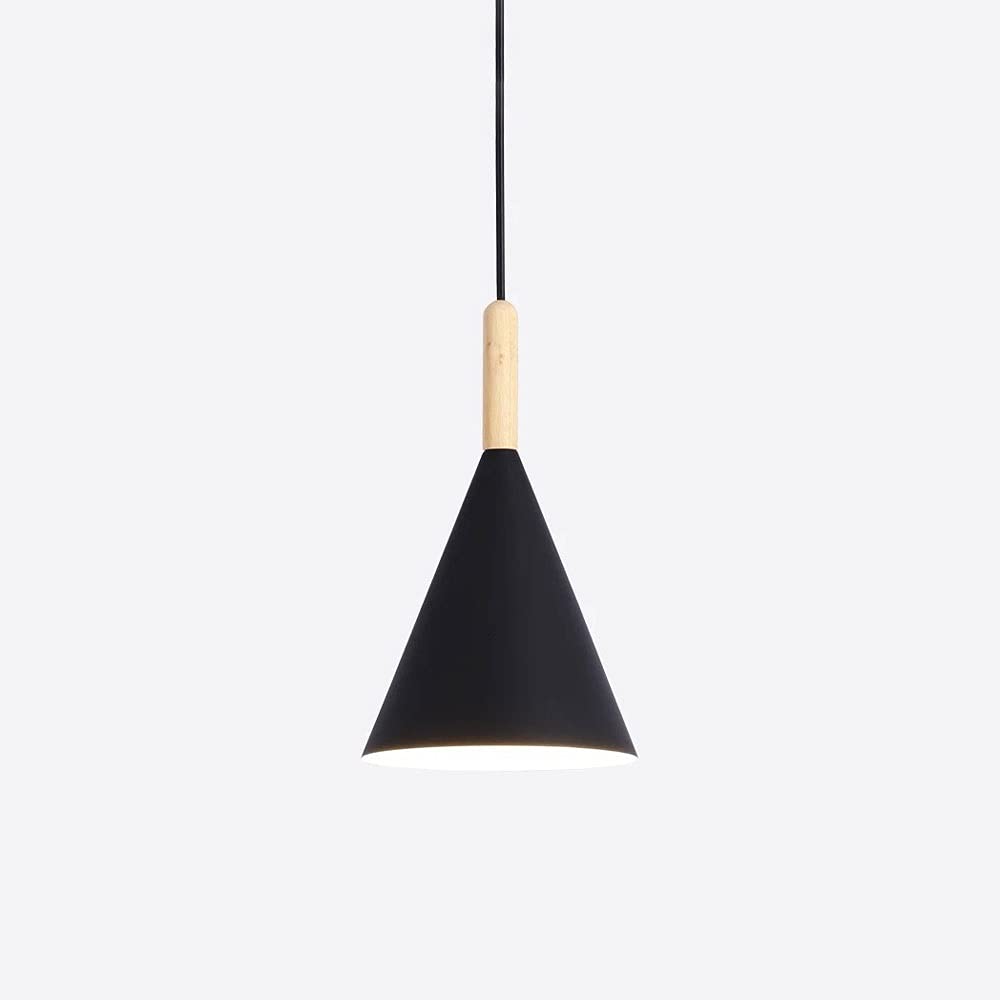 LUSTORM Hängeleuchte Mit Stecker – 350 Cm Kabel, E27 Fassung, Holz/Metal-Design, Für Küche, Nachttisch & Mehr
