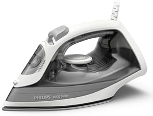 Philips 2000 Series Steam Iron — 30 s heat-up, 2000W, 25 g/min + 110 g boost, Ceramic soleplate, 250 ml — DST2020/80