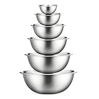 Algopix Similar Product 5 - FineDine Stainless Steel Mixing Bowls