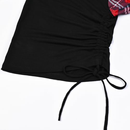 Mirawise Girls Casual Long Short Shirts Tunic Tops Tee Shirt T-Shirts Side Tie Blouse 4-13 Years4