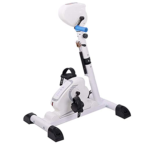 QIYFOZ Bicicleta estática eléctrica de Ejercicio, con Altura Ajustable para Brazos y piernas, Ideal para Entrenamiento de rehabilitación y Fitness en Interiores. Incluye reposab