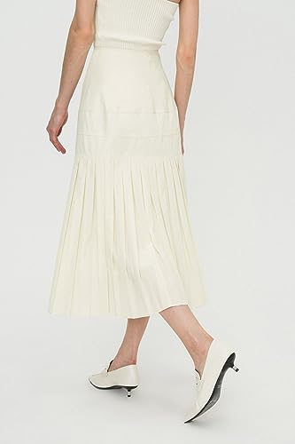 LILY Wilma Pleated A-Line Skirt4