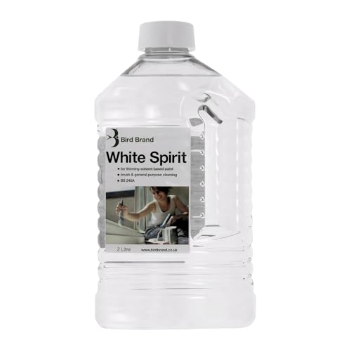 FERRIS | White Spirit (2 Litre) Premium Quality Paint Solvent for Stripping Paint & Cleaning Paint Brushes | Paint Thinner Stain Remover Oil Based Paint Cleaner