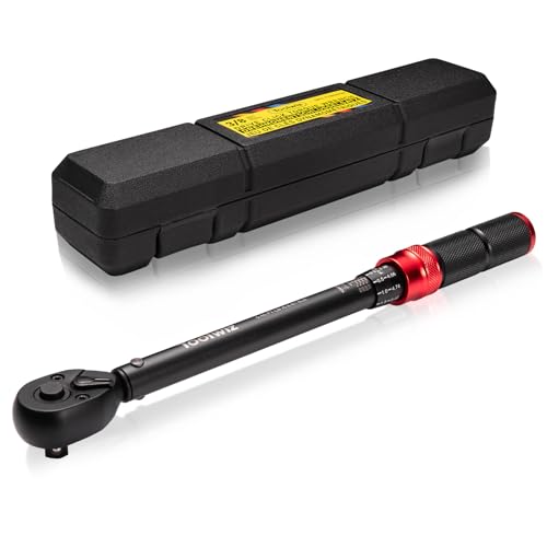 Toolwiz Torque Wrench 3/8, 6.8-61 Nm Torque Wrench, 0.68 Nm Micro Adjustment, ±3% Error Accuracy with 72 Teeth. Bike Torque Wrenches for Bike, Motorcycle, Car Repair