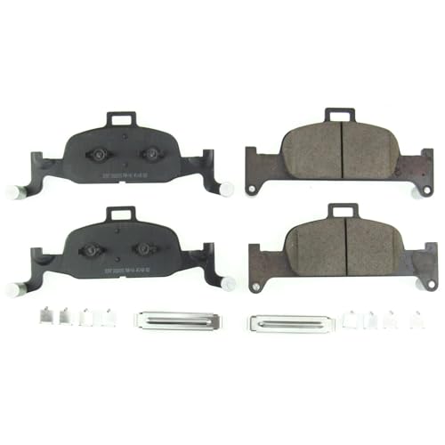 Image of PowerStop Front Brake Pads for Audi A4 2017-18 |A4 allroad 2017-25 |A4 Quattro 2017-25 |A5 Quattro 2018-24 |A5 Sportback 2018-25 - Z17 Ceramic Brake Pads with Installation Hardware, 17-1897