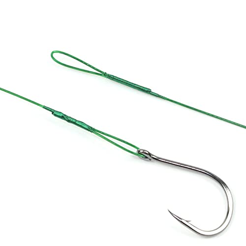 Angelhaken aus Kohlenstoffstahl Salzwasserfisch Widerhaken Stahl Angeln Vorfach Hecht Widerhaken Karpfen Angelhaken… – Bild 5