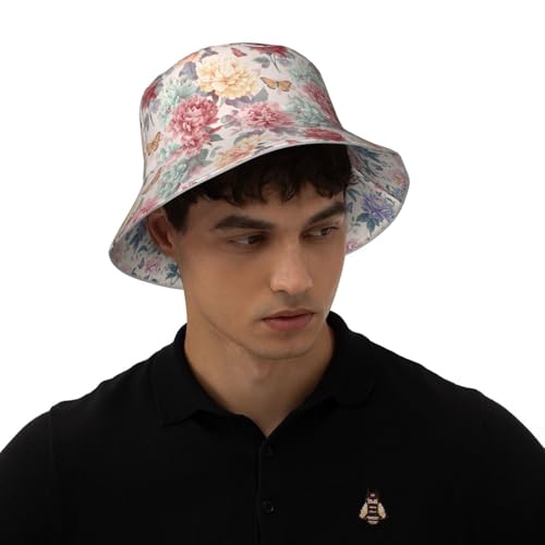 Image of Bucket Hat Double-Side-Wear Reversible Sun Hat Beach Travel Hiking for Women Men
