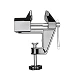 Construction : fabriqué à partir d'un alliage d'aluminium robuste et d'un corps en acier moulé, ce mini étau d'établi garantit une résistance et une longévité exceptionnelles pour toutes vos tâches de travail du bois et de fabrication de bijoux.